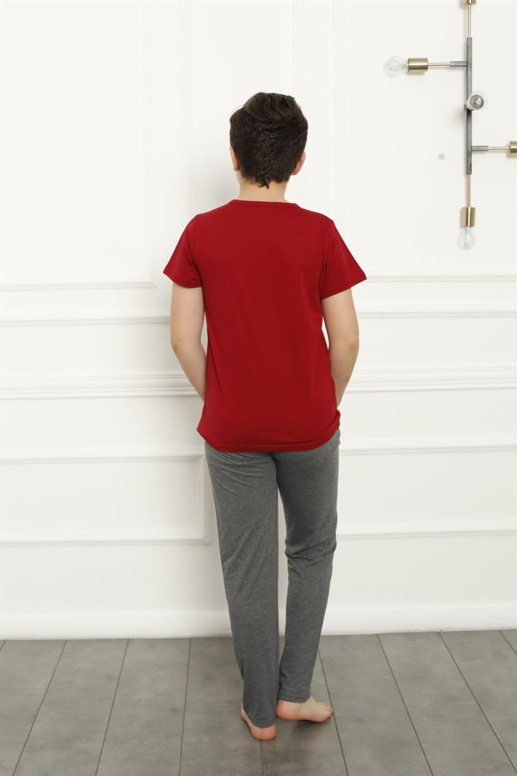 Akbeniz Baba Oğul Kırmızı Aile Pijama Takım Ayrı Ayrı Satılır 50102