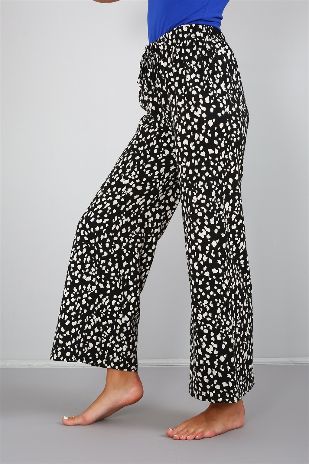 Akbeniz Bayan Penye Bol Paça Pantolon 210032