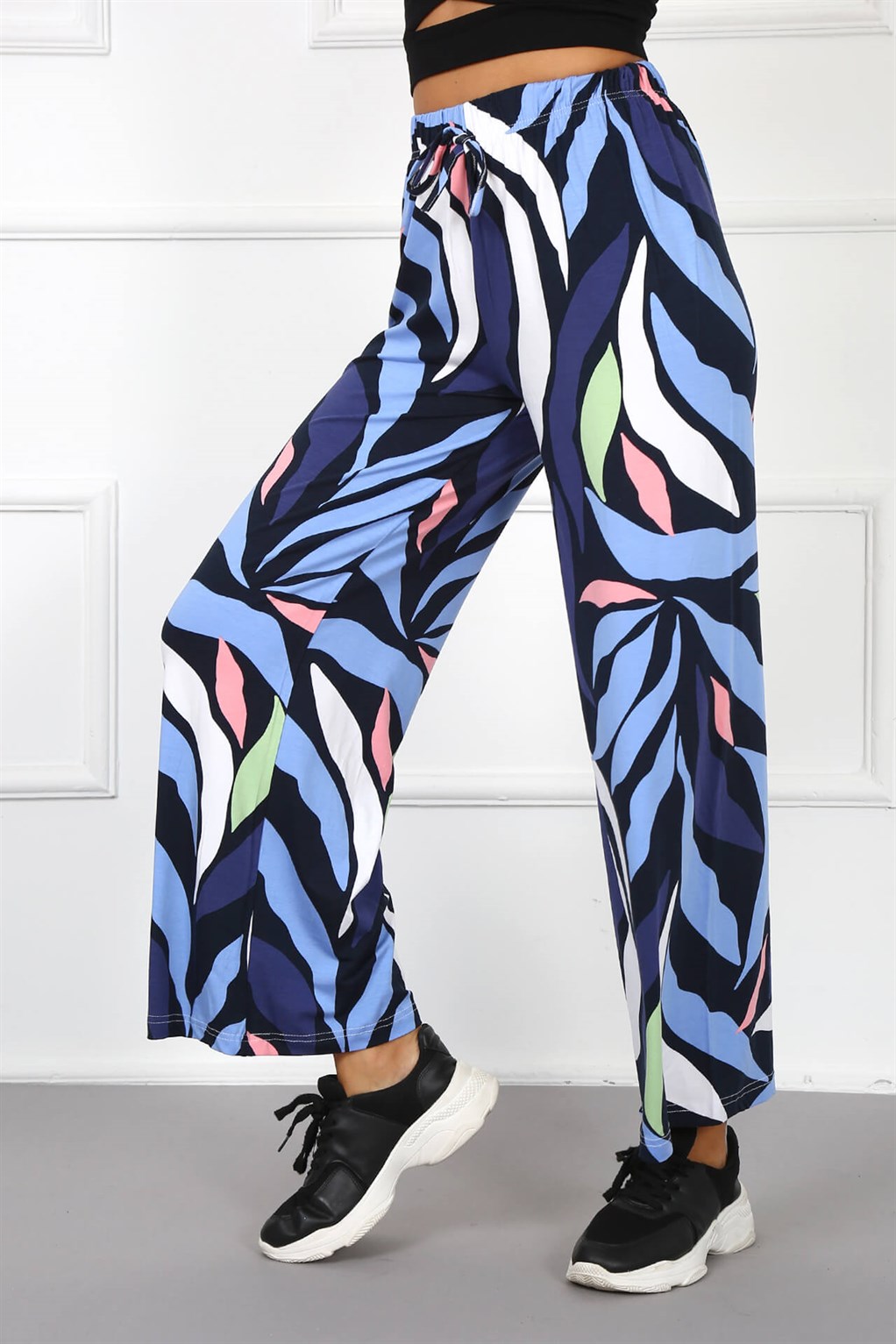 Akbeniz Bayan Penye Bol Paça Pantolon 210038