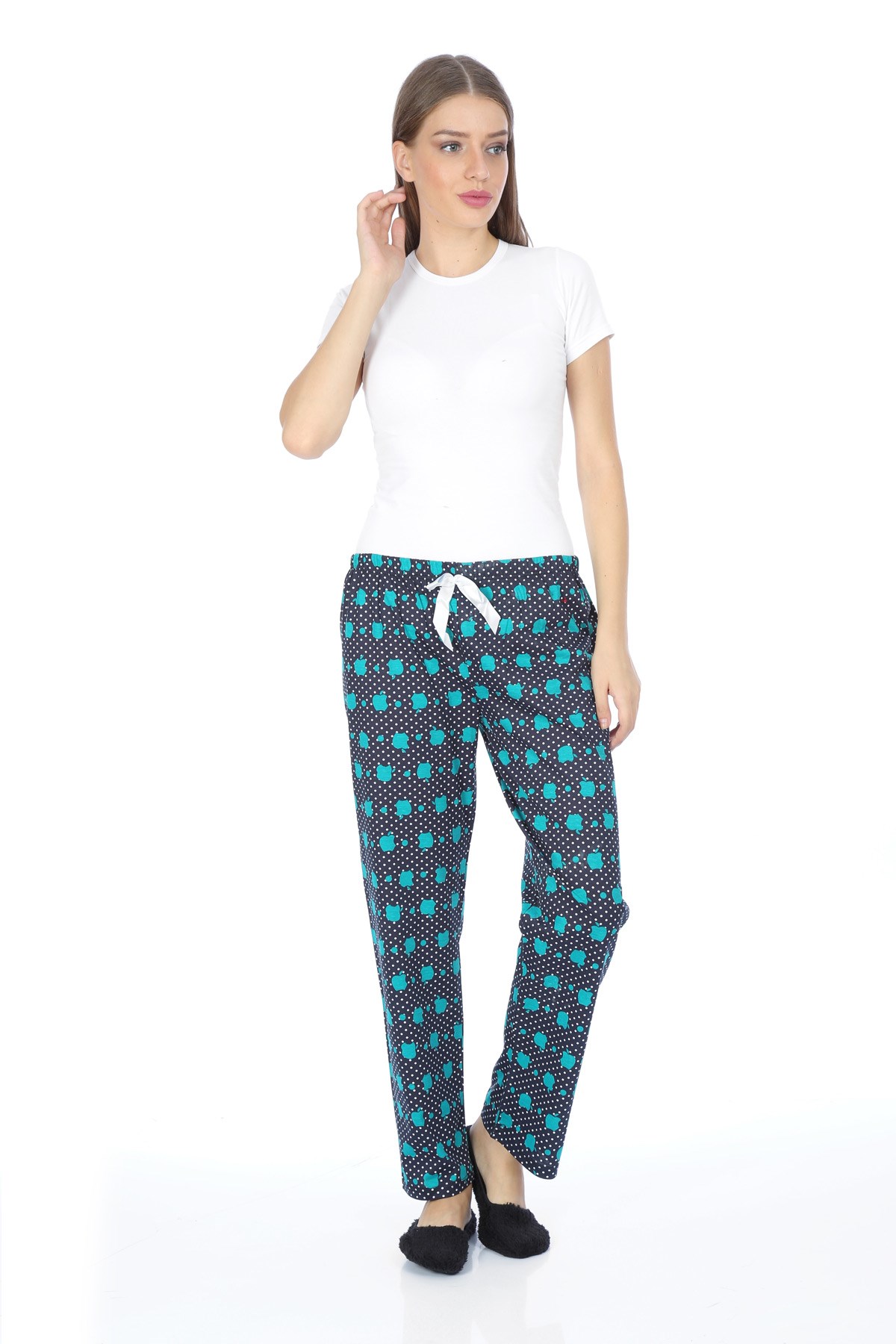 Akbeniz Bayan Tek Alt Pijama 27129