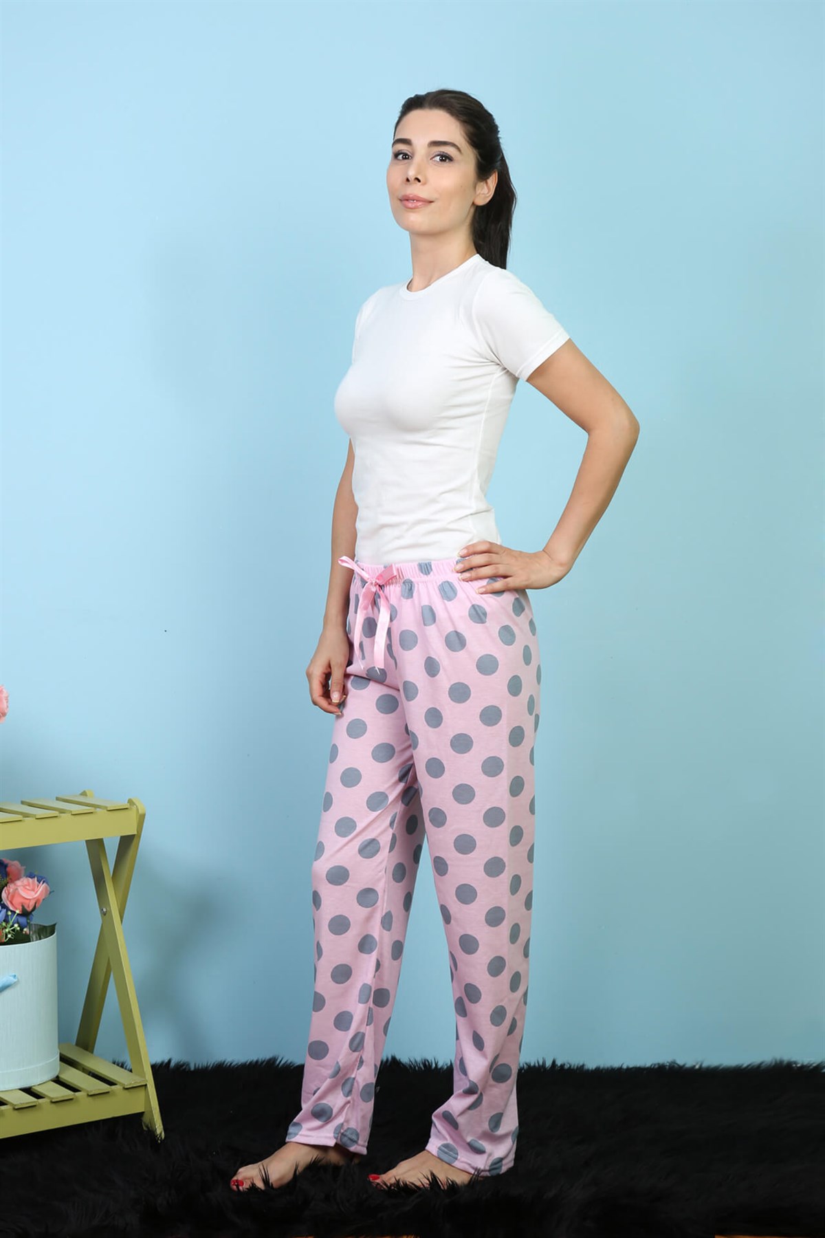 Akbeniz Bayan Tek Alt Pijama 27149