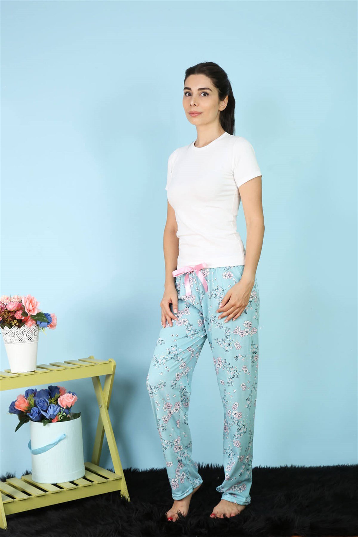 Akbeniz Bayan Tek Alt Pijama 27154