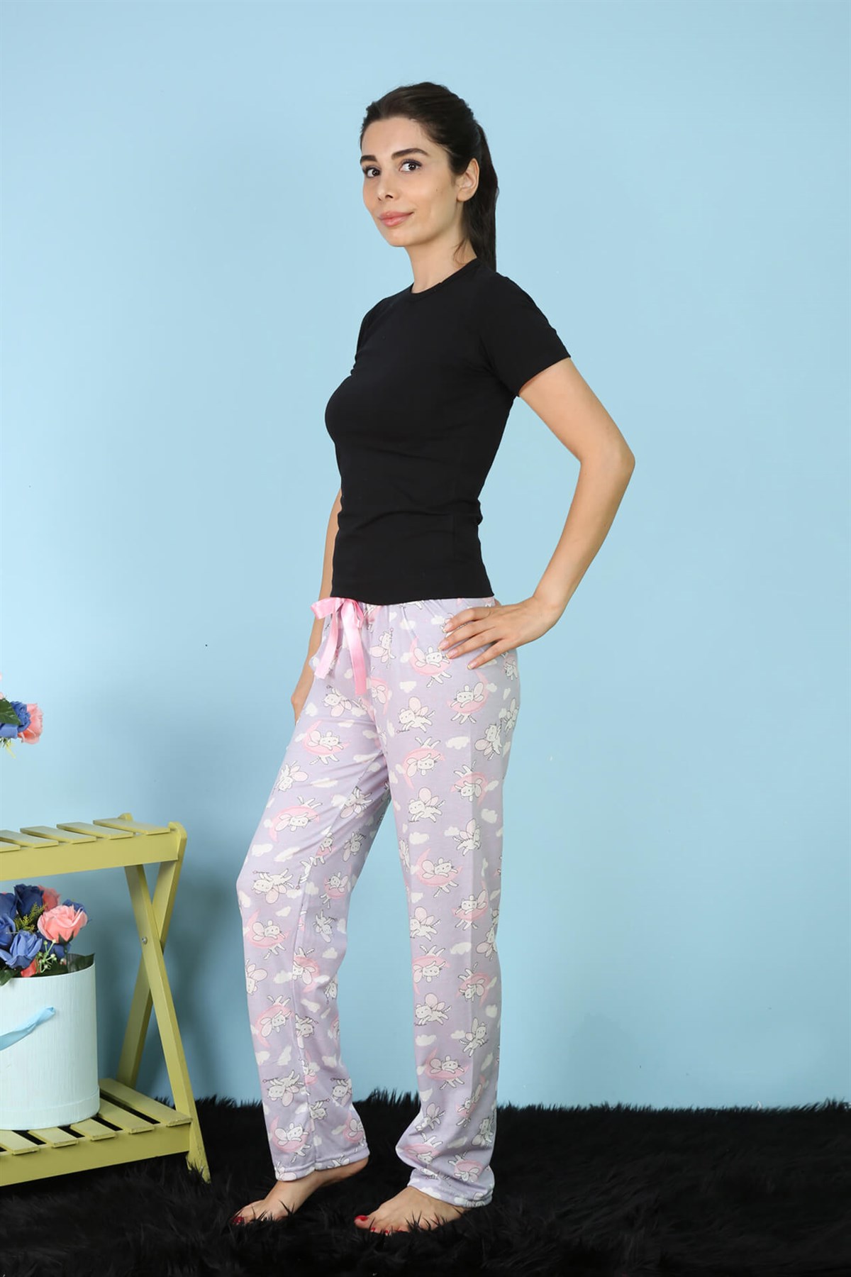 Akbeniz Bayan Tek Alt Pijama 27159