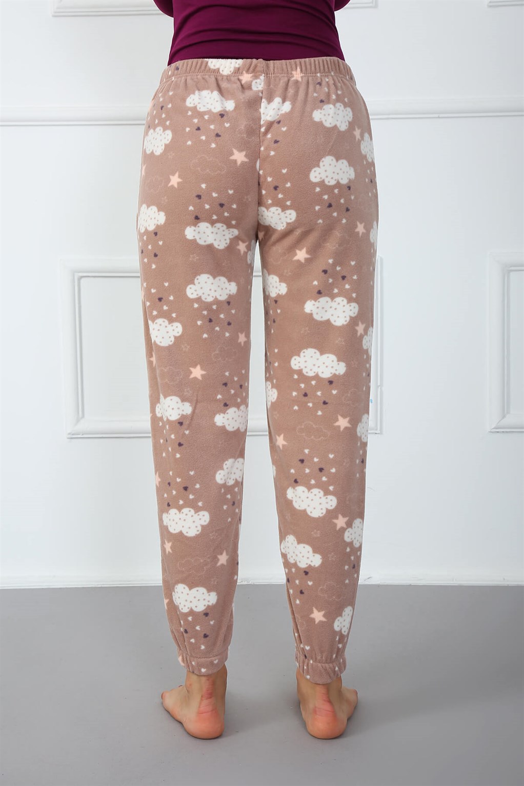 Akbeniz Bayan Welsoft Polar Tek Alt Pijama 210051