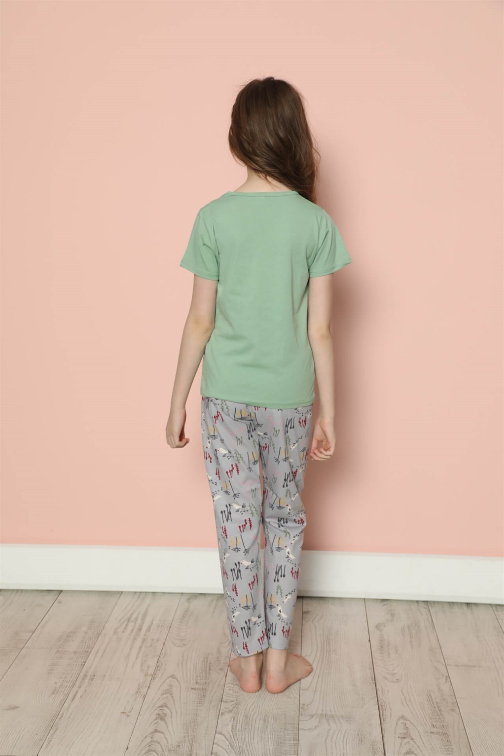 Akbeniz Çocuk Pamuk Kısa Kollu Pijama Takımı 20585Y