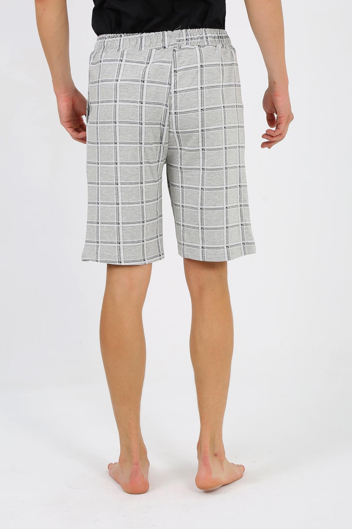 Akbeniz Erkek 2 İplik Penye Tek Alt Şort Gri 27550