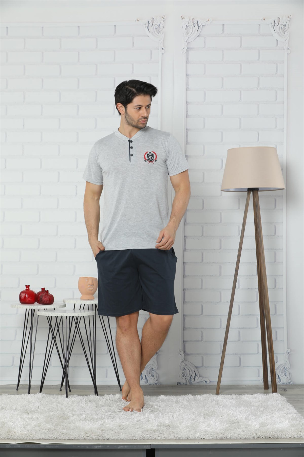 Akbeniz Erkek 3'lü Pijama Takım 6532