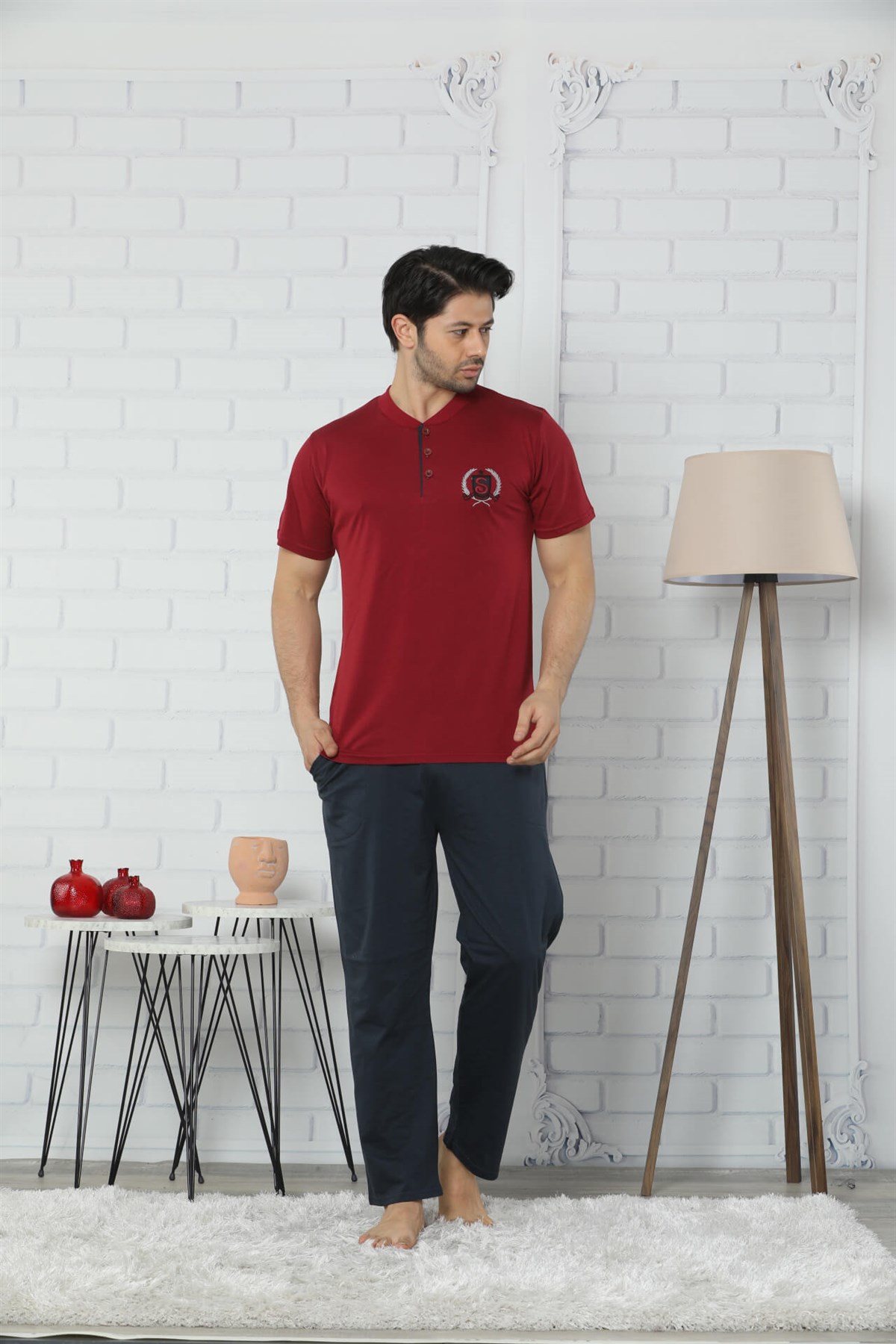 Akbeniz Erkek 3'lü Pijama Takım 6533