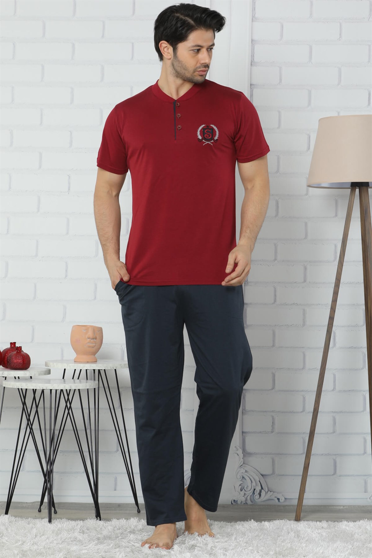 Akbeniz Erkek 3'lü Pijama Takım 6533