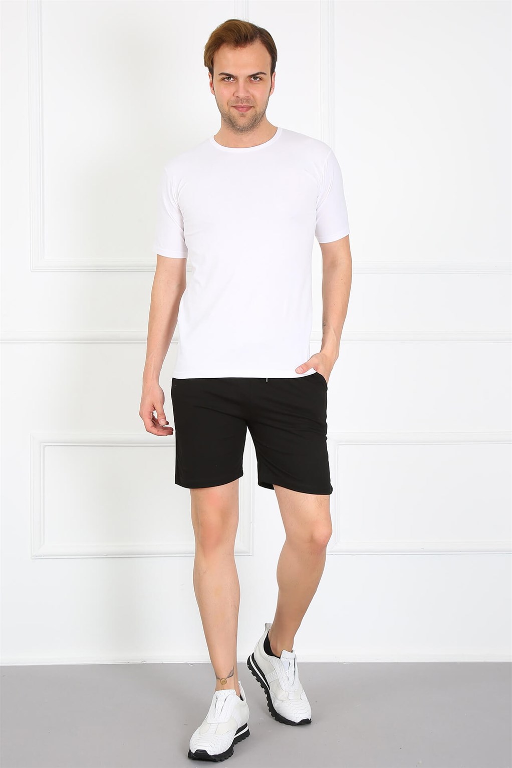 Akbeniz Erkek Cepli Pamuk Lakost Kapri 6807