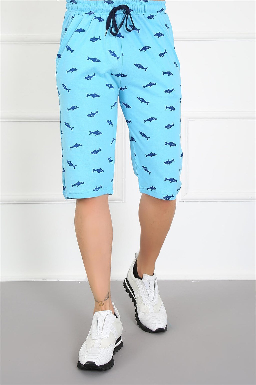 Akbeniz Erkek Cepli Pamuk Lakost Kapri 6802