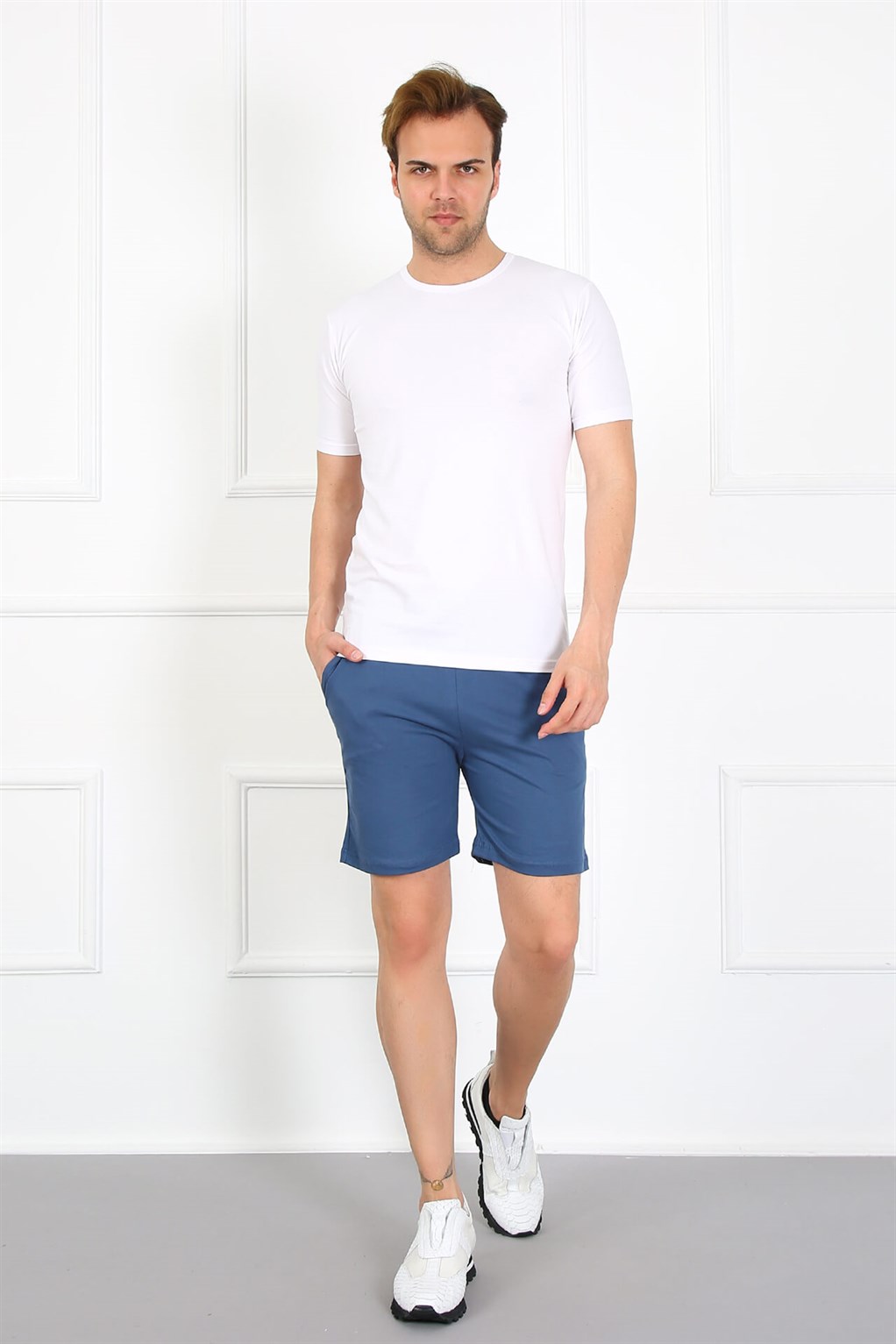 Akbeniz Erkek Cepli Pamuk Lakost Şort 6810