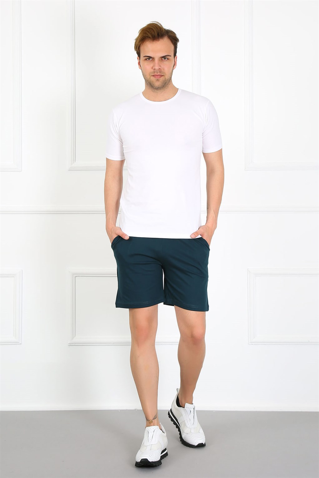 Akbeniz Erkek Cepli Pamuk Lakost Şort 6811