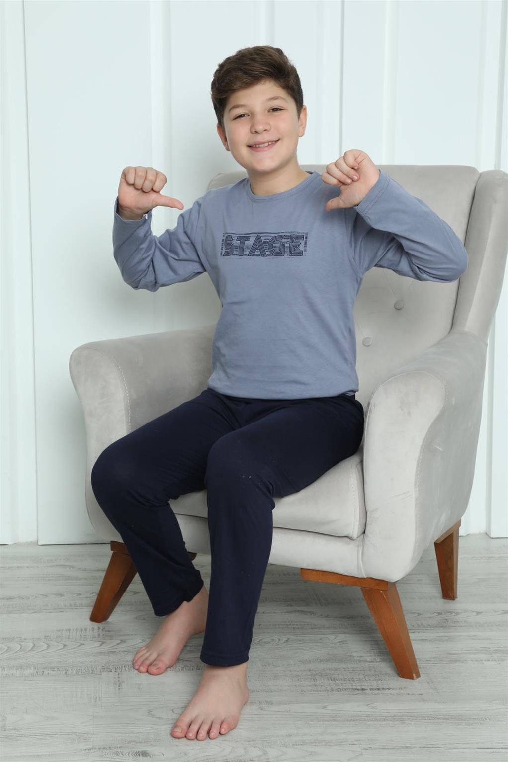 Akbeniz Erkek Çocuk Penye Pijama Takım 20411