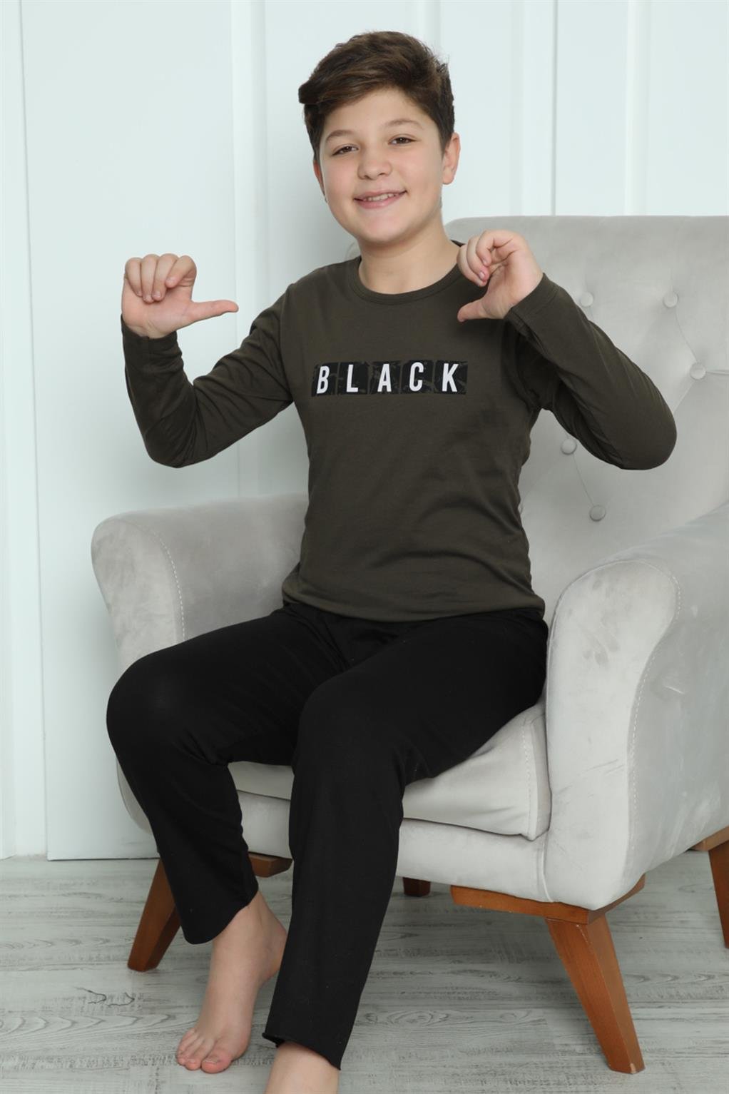 Akbeniz Erkek Çocuk Penye Pijama Takım 20419