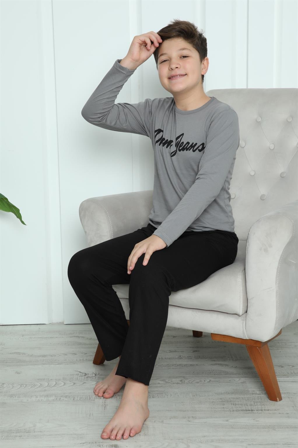 Akbeniz Erkek Çocuk Penye Pijama Takım 20416