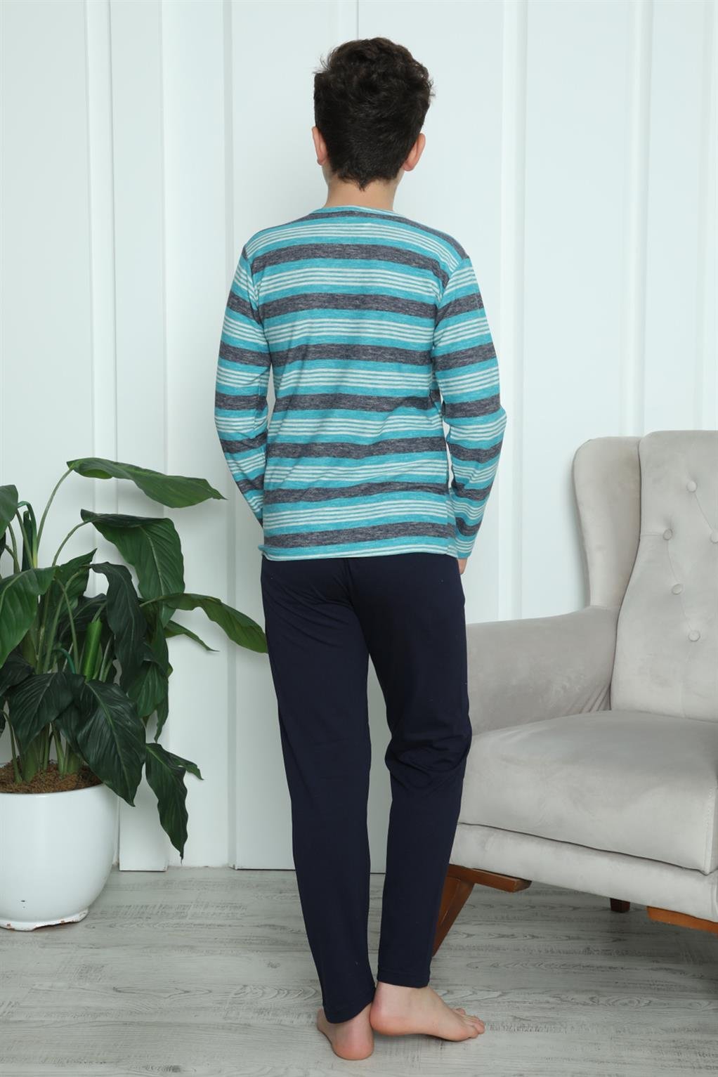 Akbeniz Erkek Çocuk Penye Pijama Takım 20413