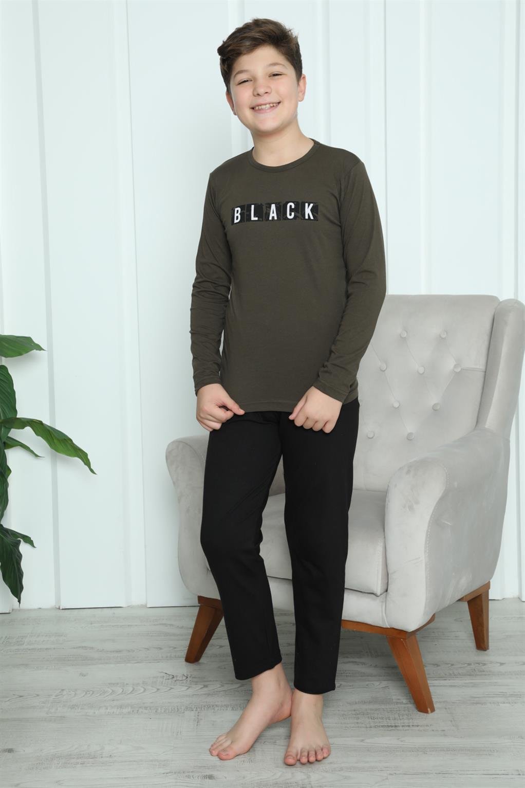 Akbeniz Erkek Çocuk Penye Pijama Takım 20419