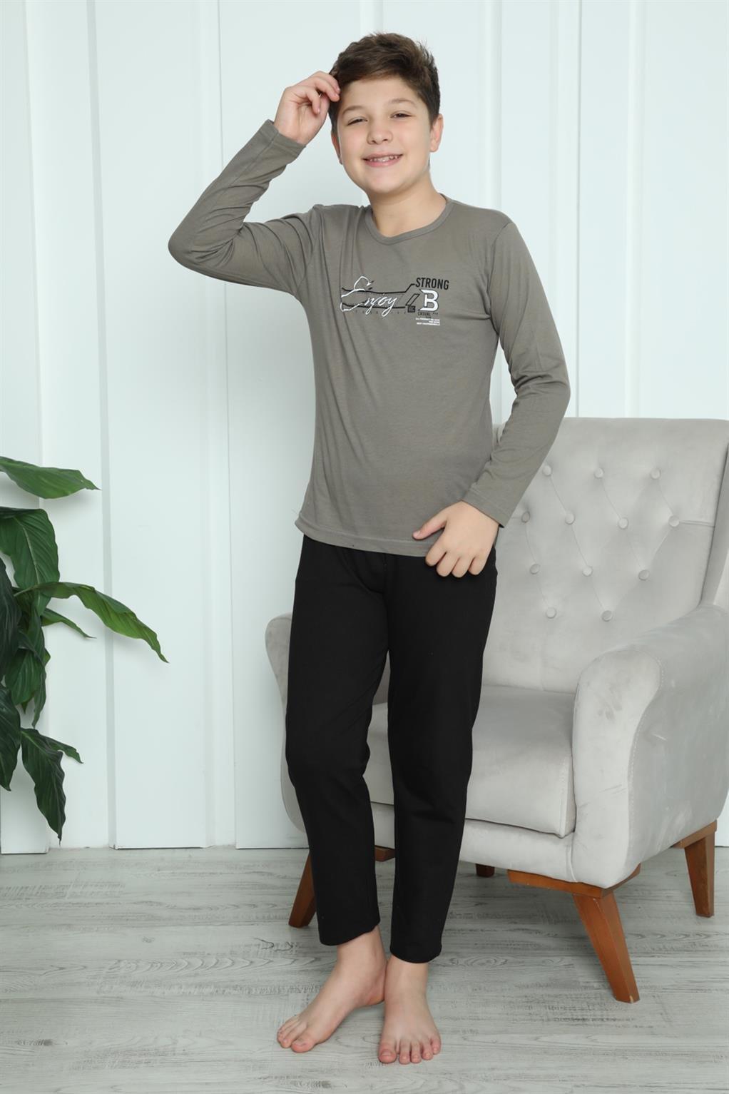 Akbeniz Erkek Çocuk Penye Pijama Takım 20418