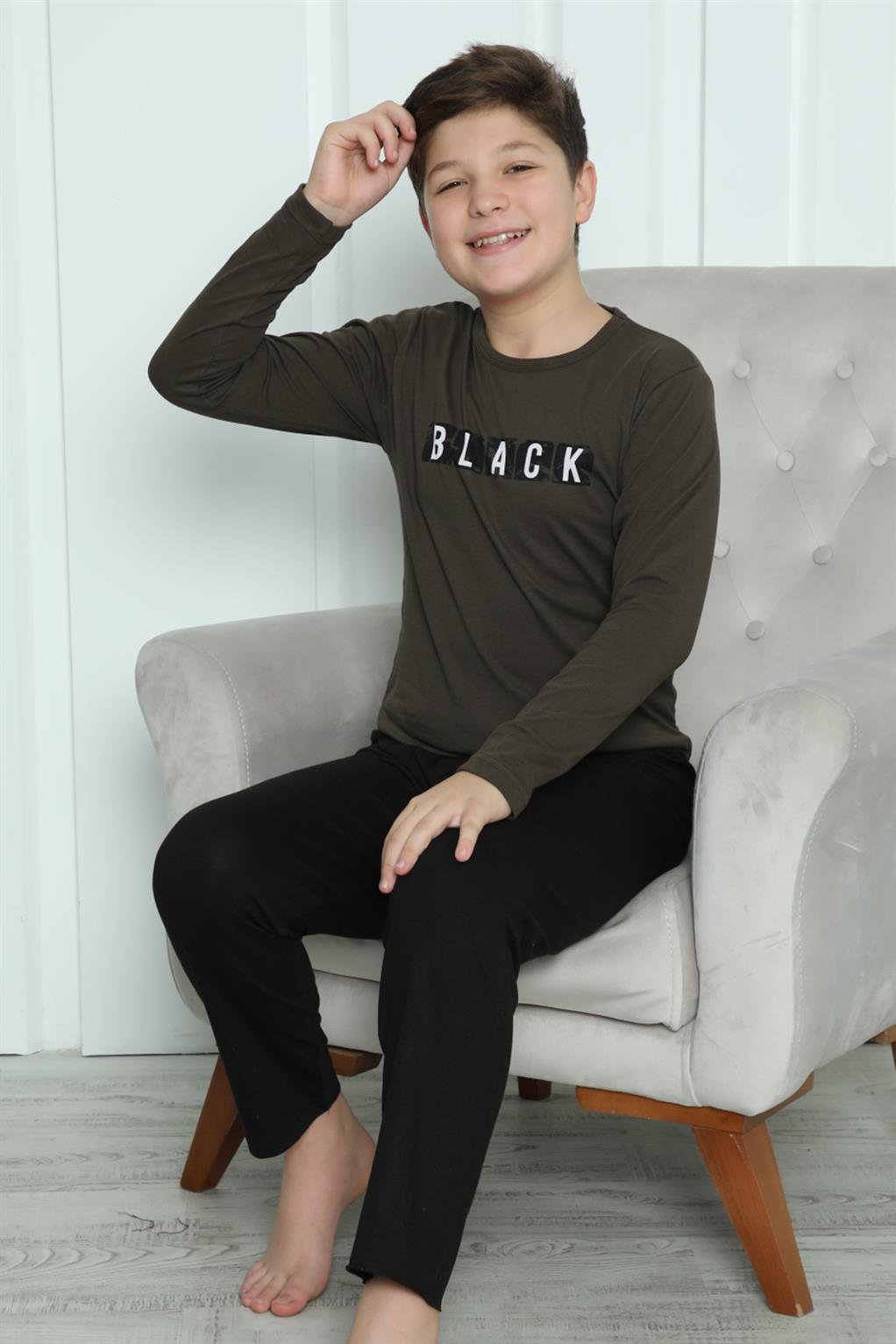 Akbeniz Erkek Çocuk Penye Pijama Takım 20419