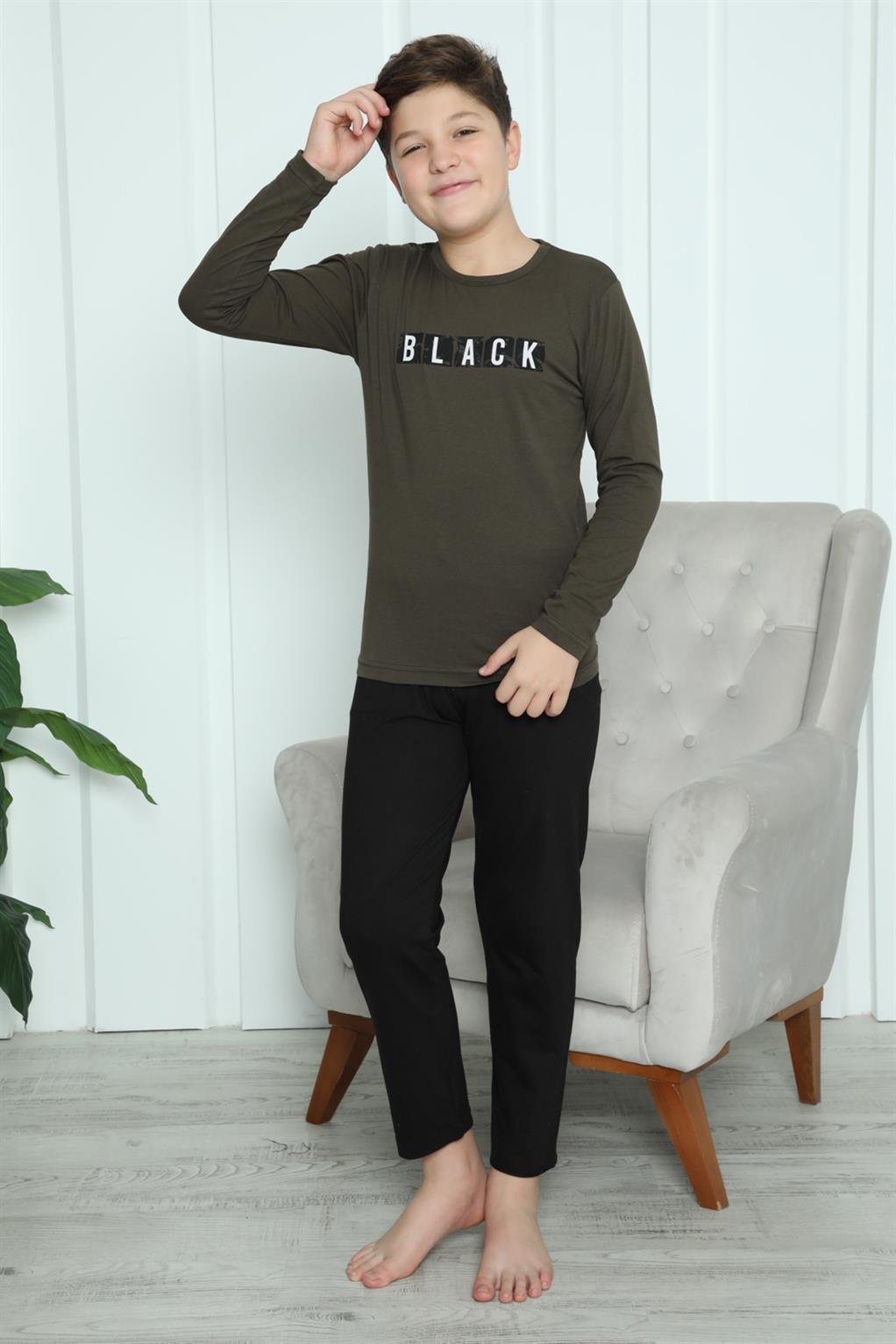 Akbeniz Erkek Çocuk Penye Pijama Takım 20419