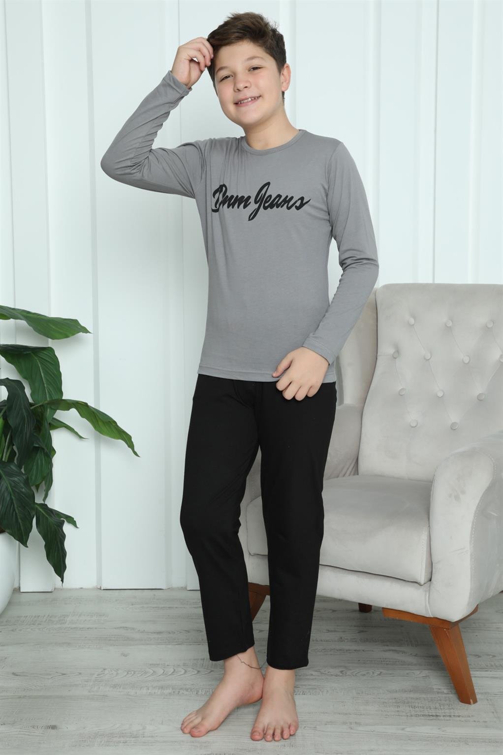 Akbeniz Erkek Çocuk Penye Pijama Takım 20416