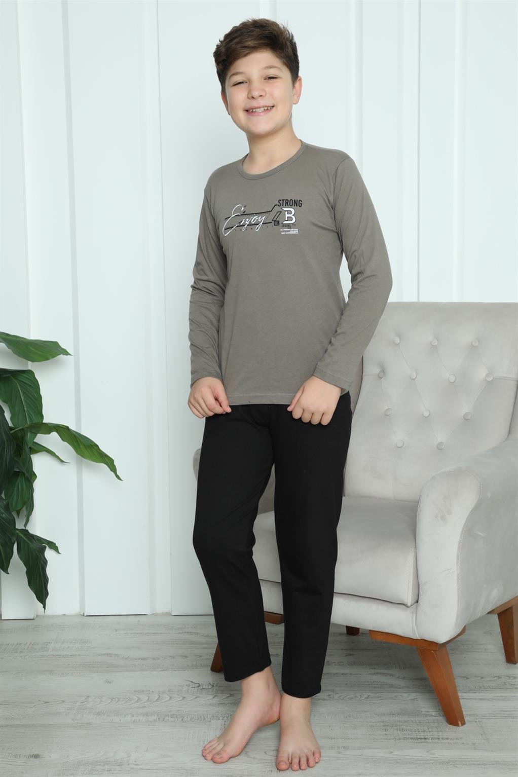 Akbeniz Erkek Çocuk Penye Pijama Takım 20418