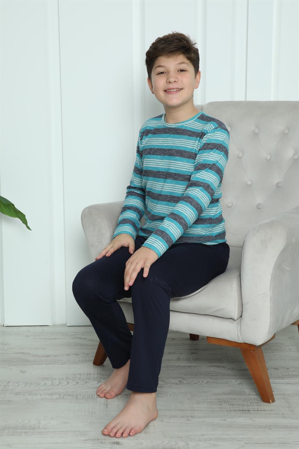 Akbeniz Erkek Çocuk Penye Pijama Takım 20413