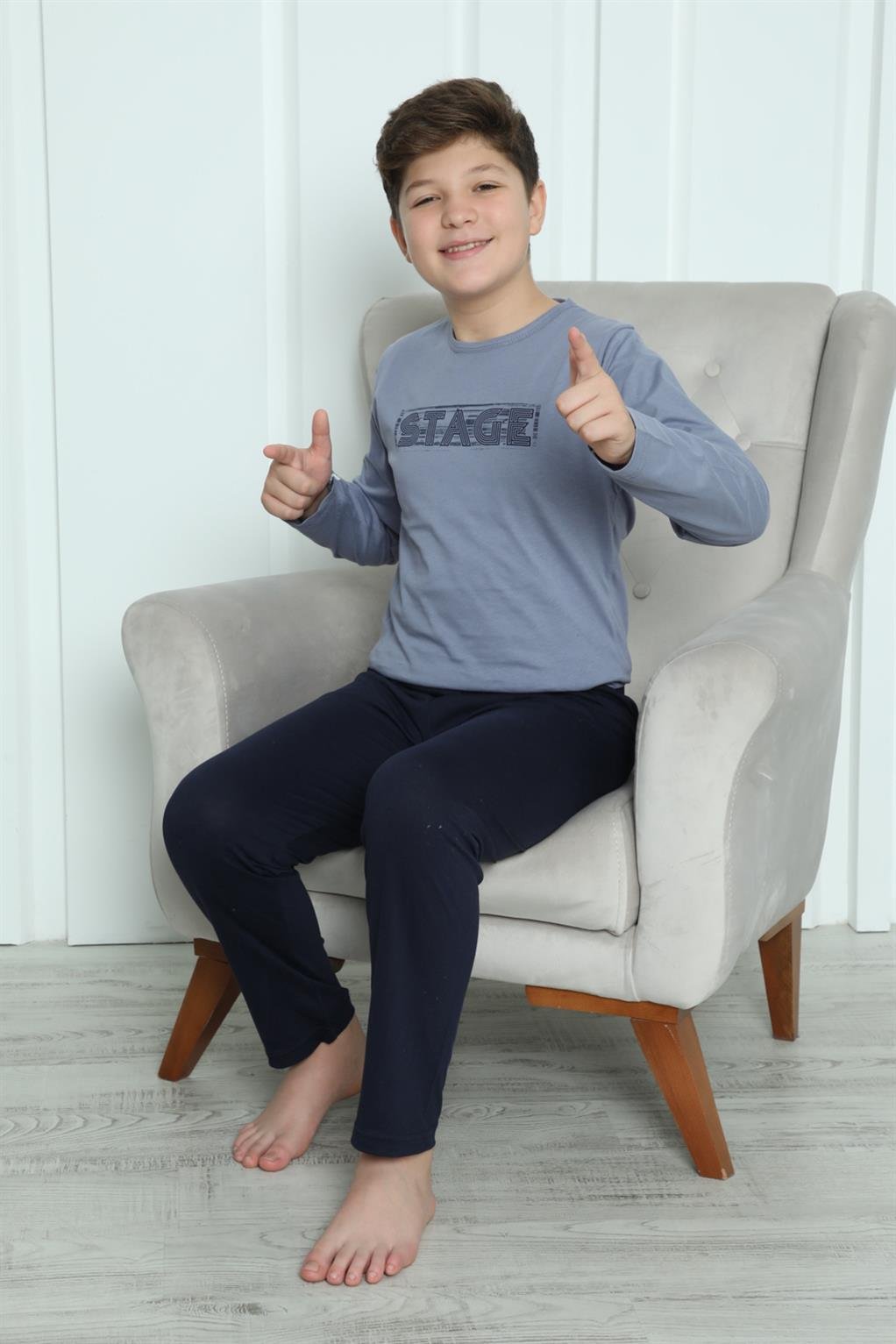 Akbeniz Erkek Çocuk Penye Pijama Takım 20411