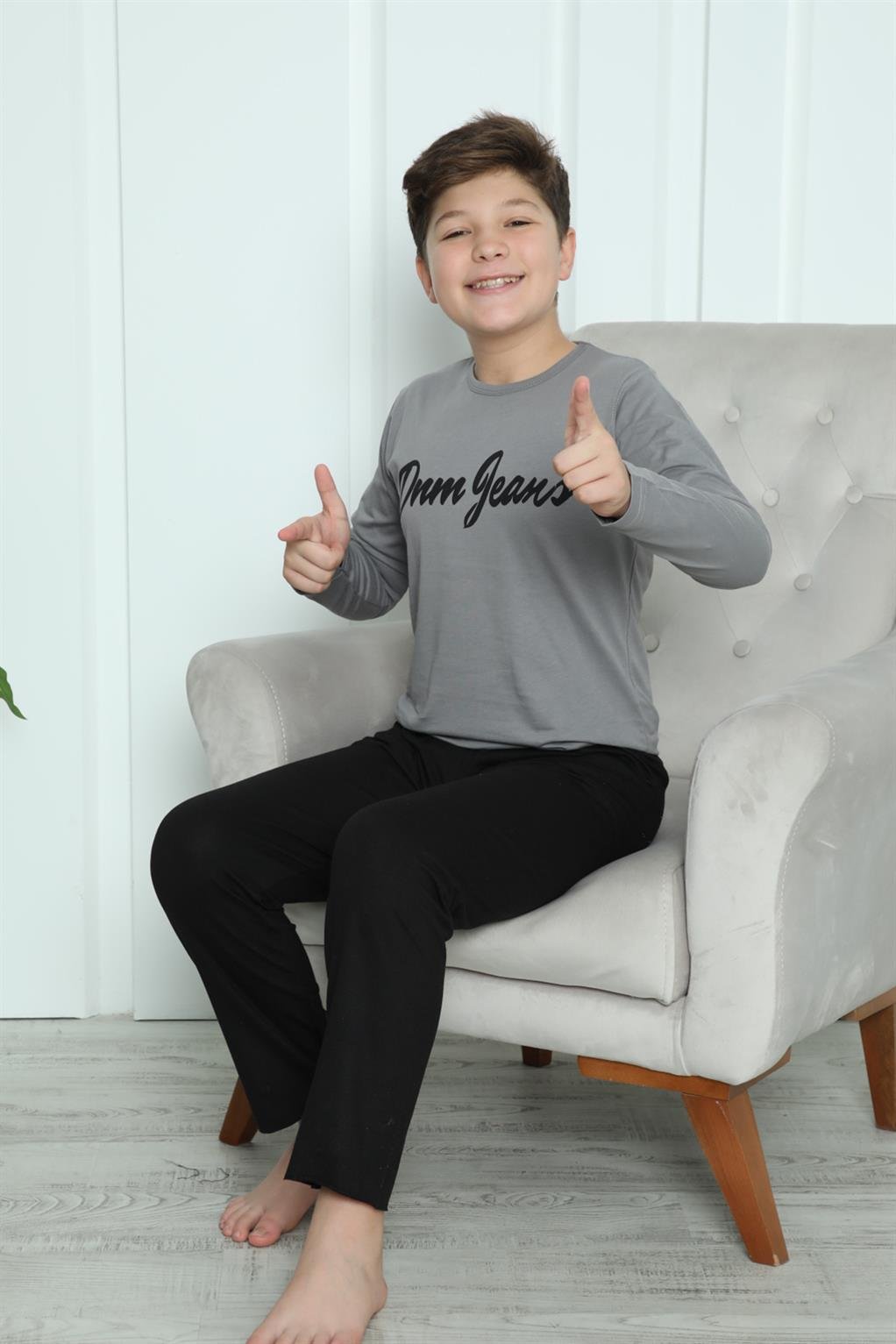 Akbeniz Erkek Çocuk Penye Pijama Takım 20416