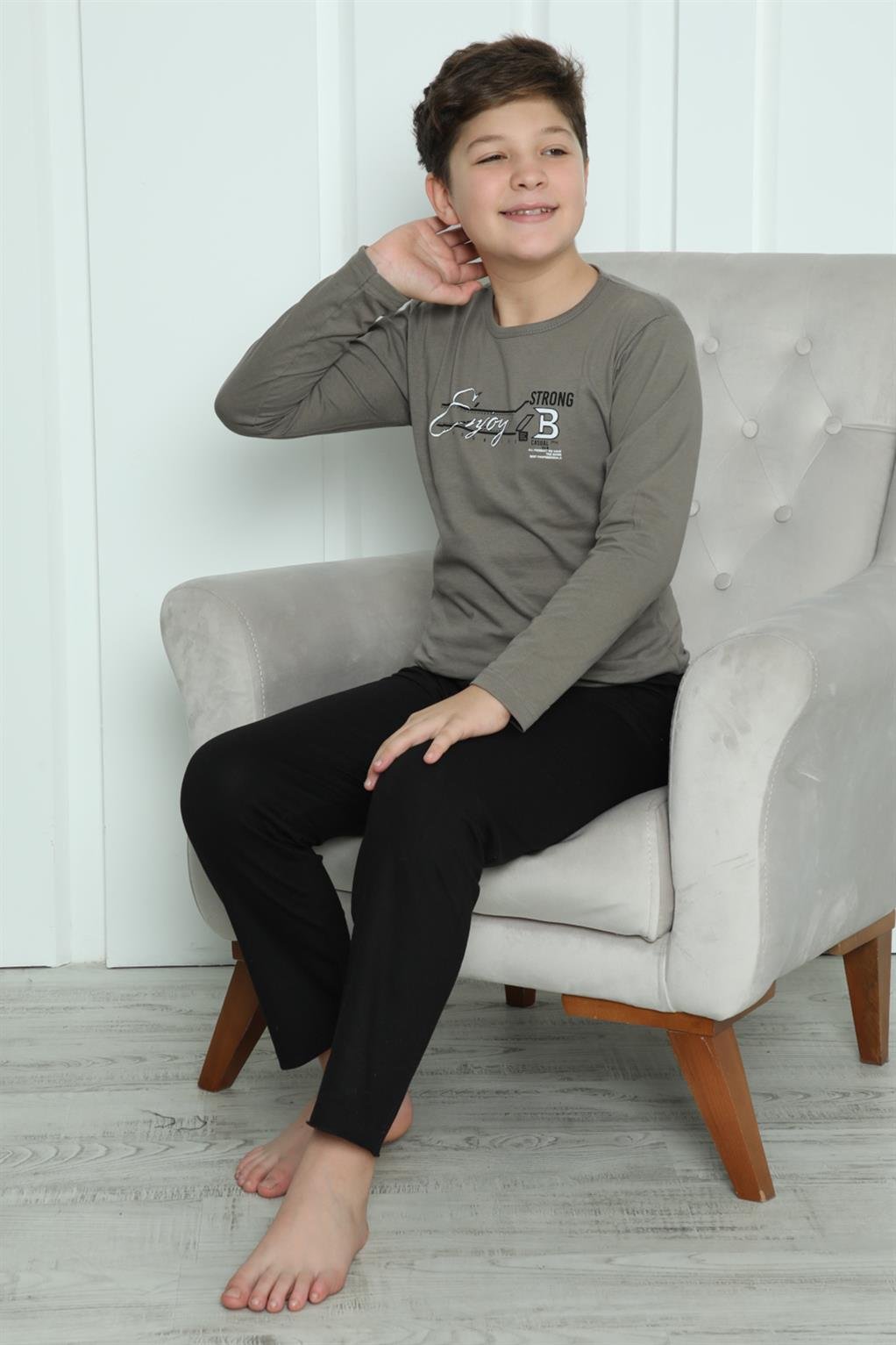 Akbeniz Erkek Çocuk Penye Pijama Takım 20418