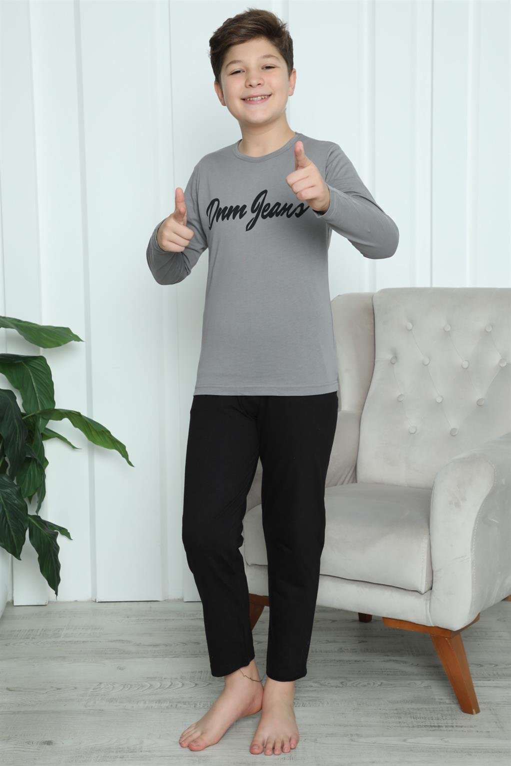 Akbeniz Erkek Çocuk Penye Pijama Takım 20416