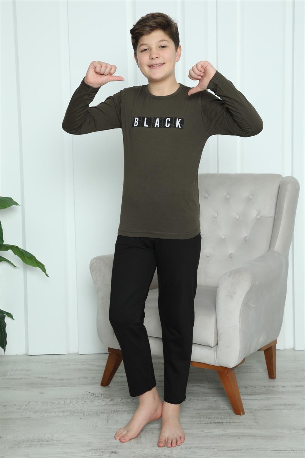 Akbeniz Erkek Çocuk Penye Pijama Takım 20419