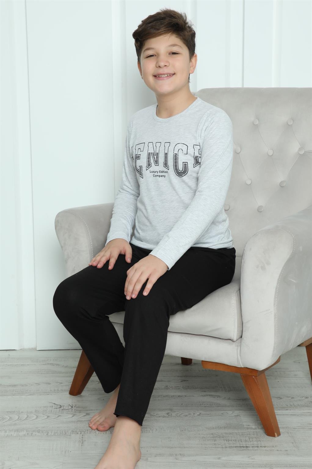 Akbeniz Erkek Çocuk Penye Pijama Takım 20417