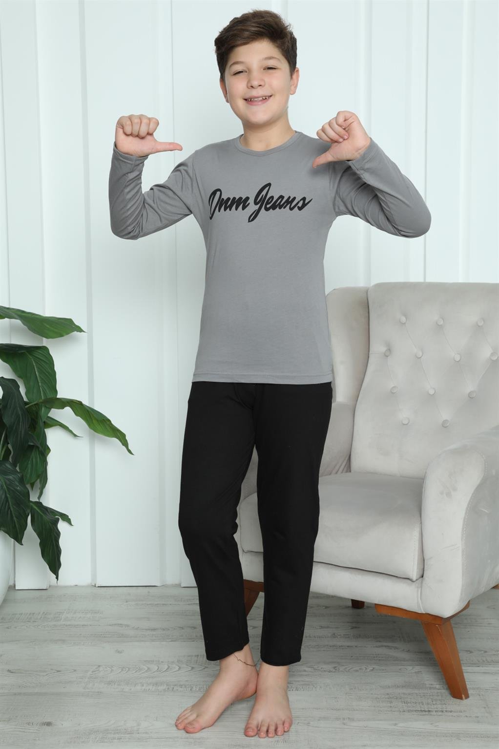 Akbeniz Erkek Çocuk Penye Pijama Takım 20416