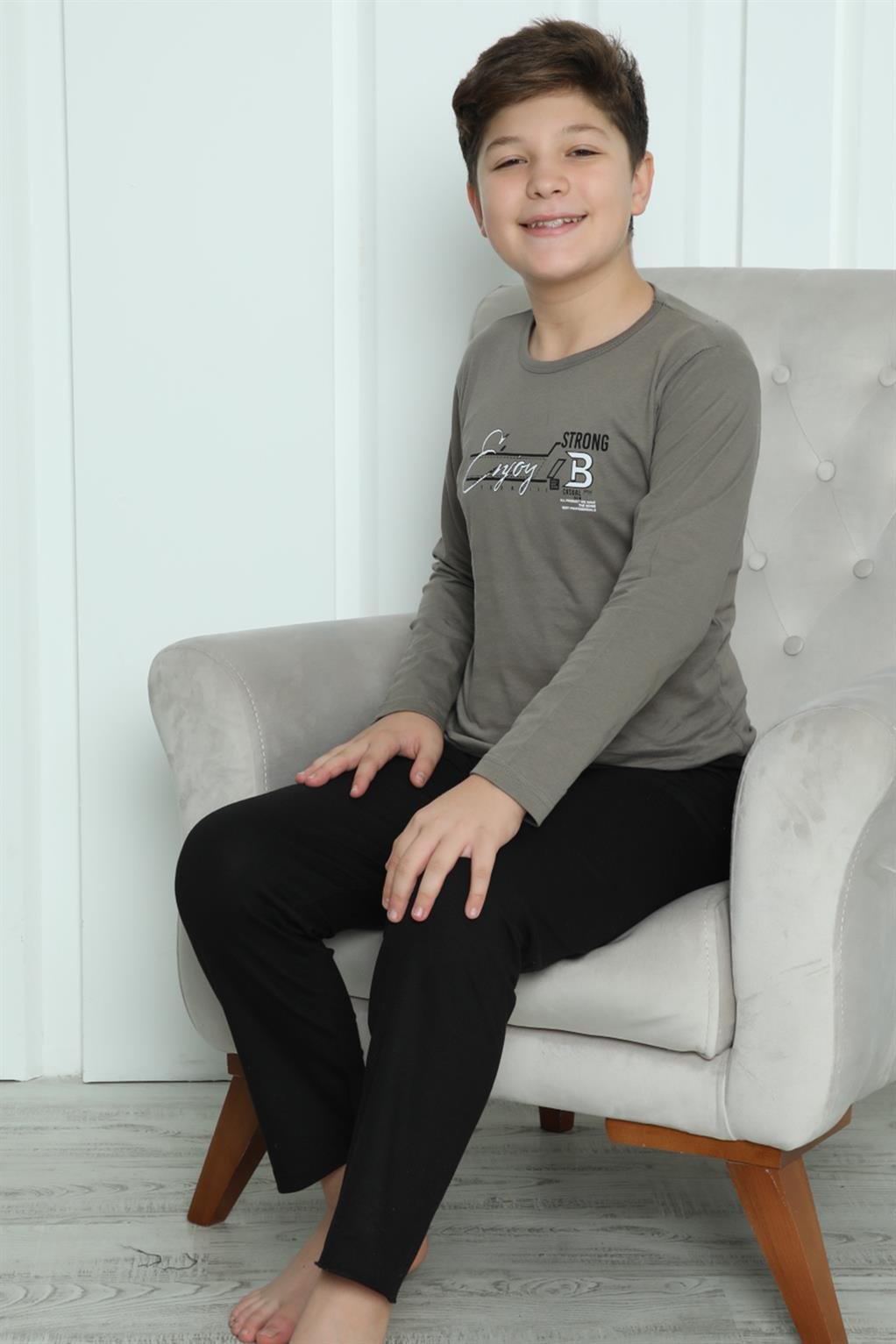 Akbeniz Erkek Çocuk Penye Pijama Takım 20418