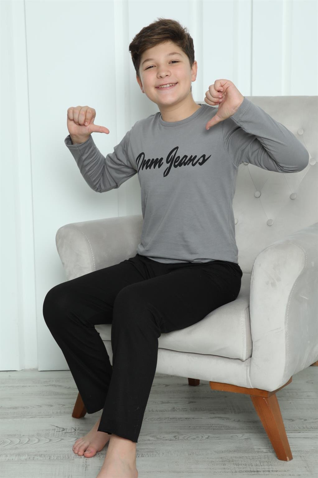 Akbeniz Erkek Çocuk Penye Pijama Takım 20416