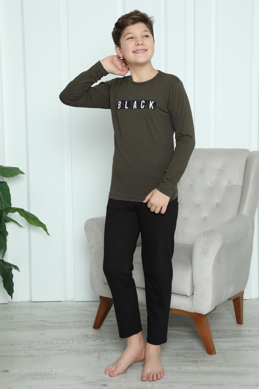 Akbeniz Erkek Çocuk Penye Pijama Takım 20419