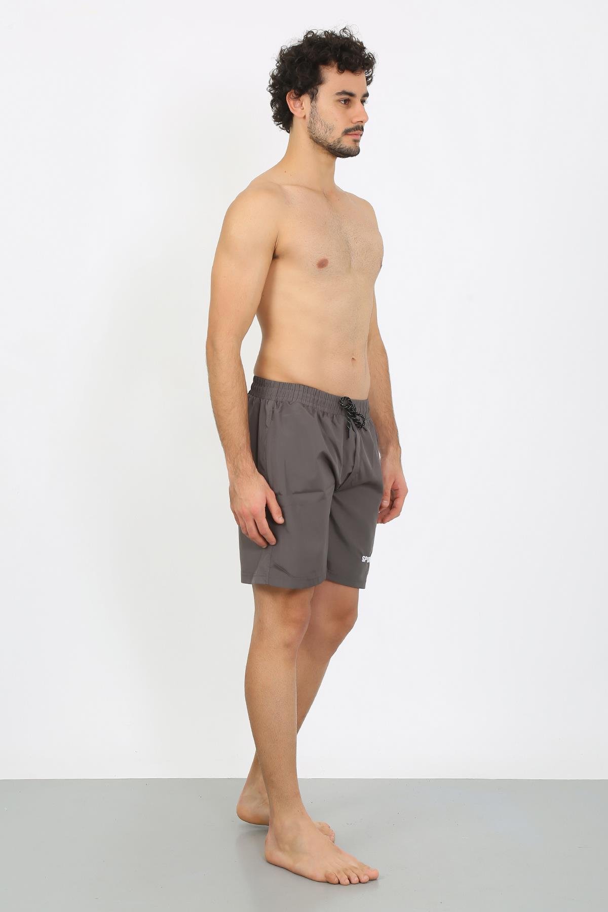 Akbeniz Erkek Fermuar Cepli Deniz Şortu Füme 27485