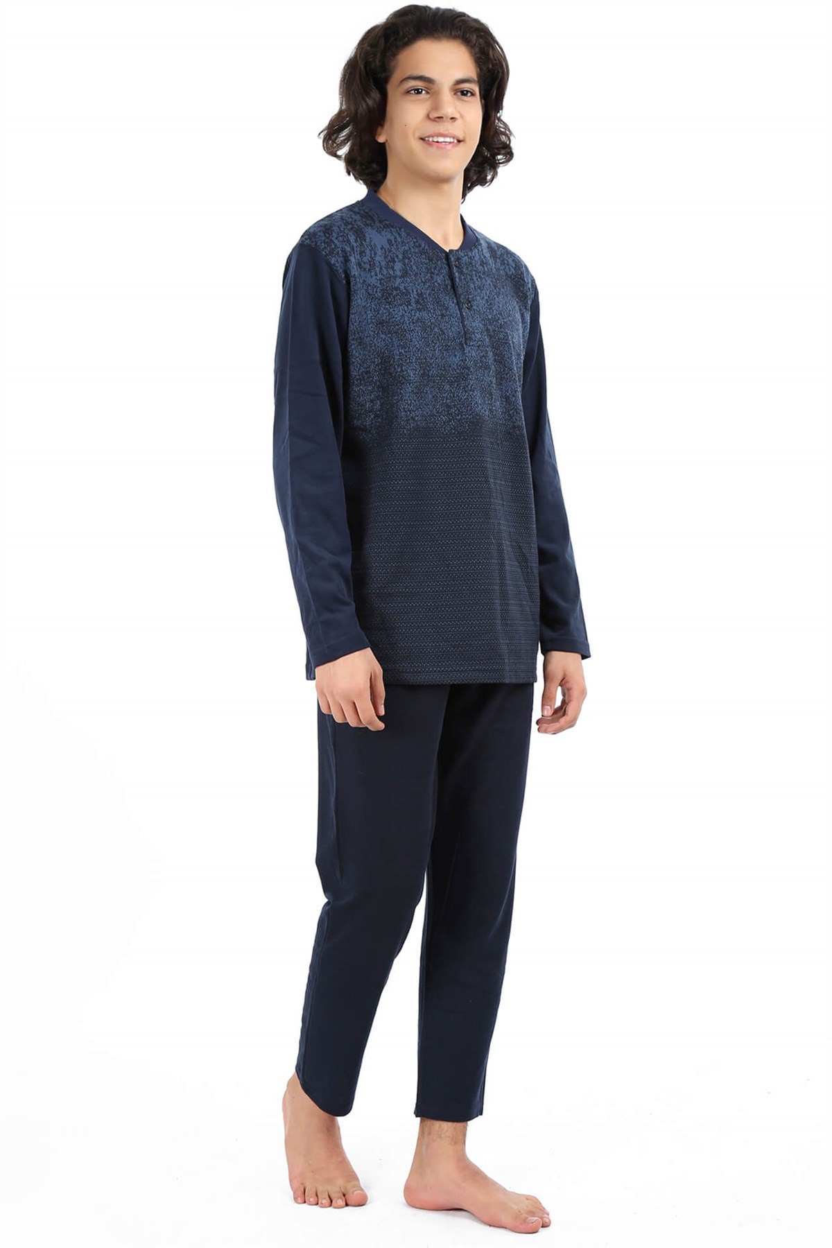 Akbeniz Erkek Lacivert Pijama Takım 6693