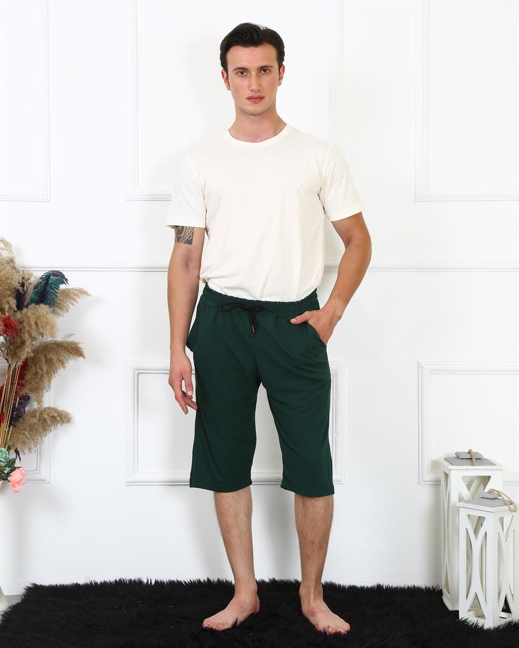 Akbeniz Erkek Lakost Haki Kapri 27481