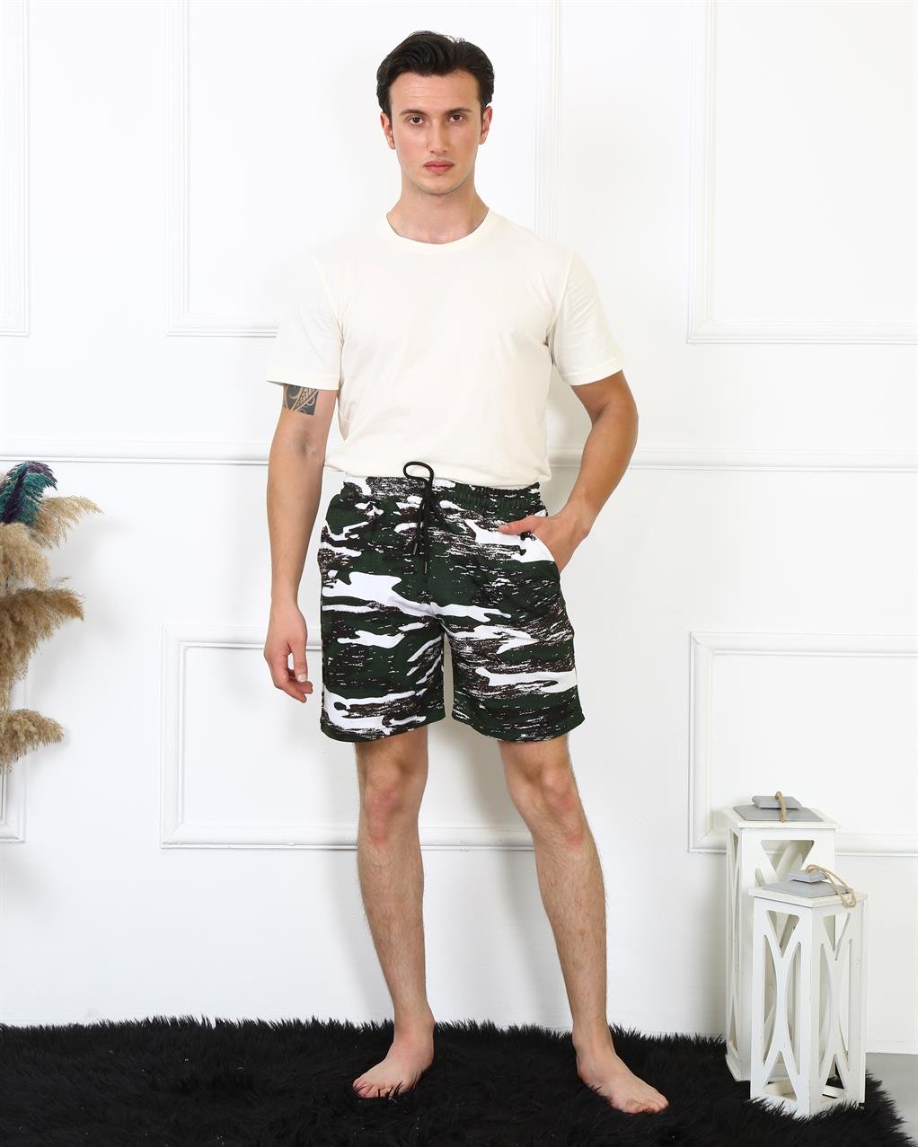 Akbeniz Erkek Lakost Siyah Şort 27487