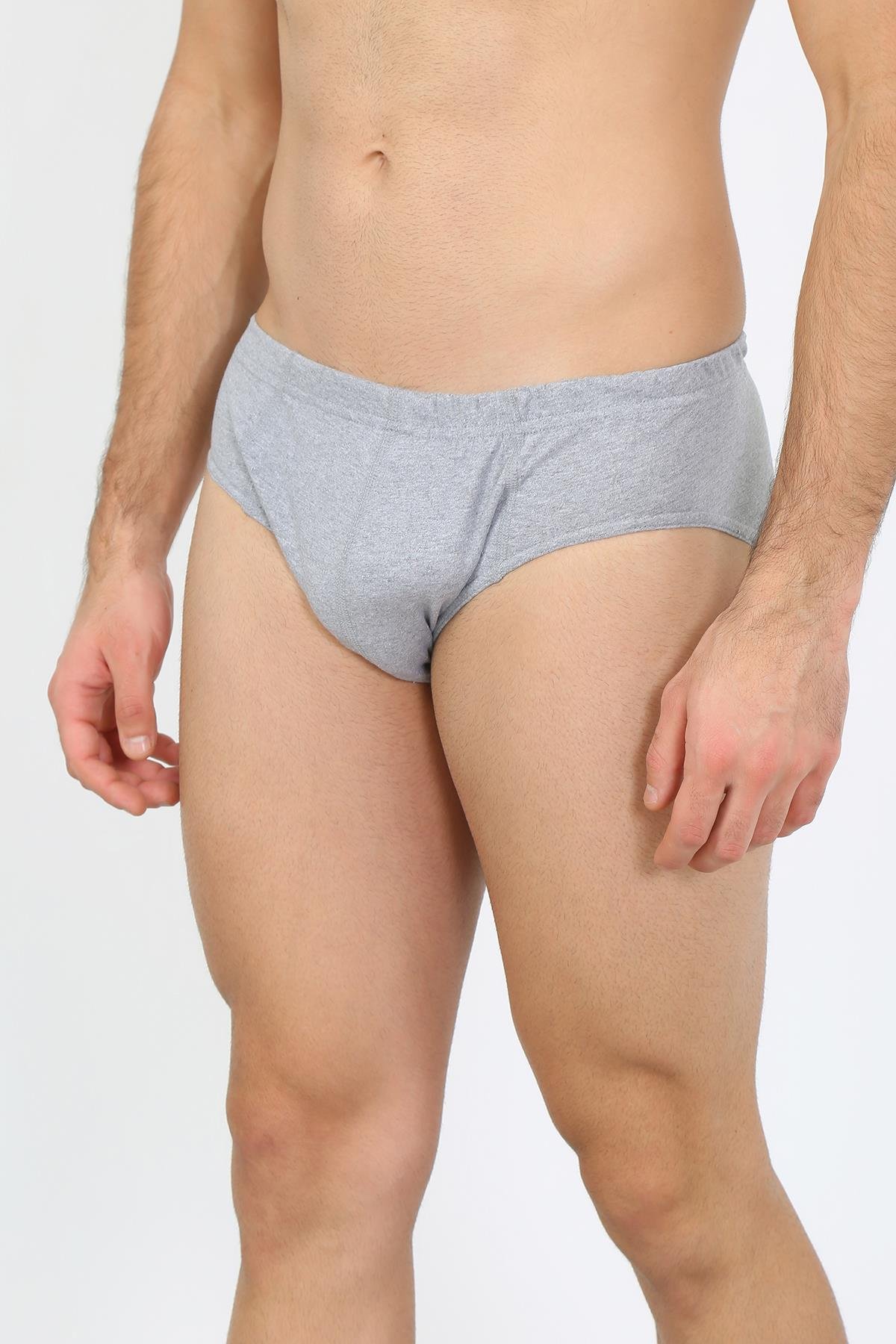 Akbeniz Erkek Pamuk 3lü Gri Slip 40129