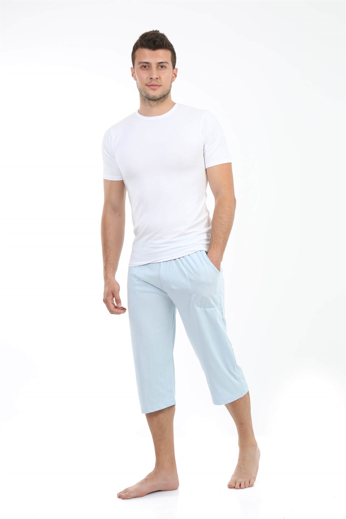 Akbeniz Erkek Pamuk Kapri 27196