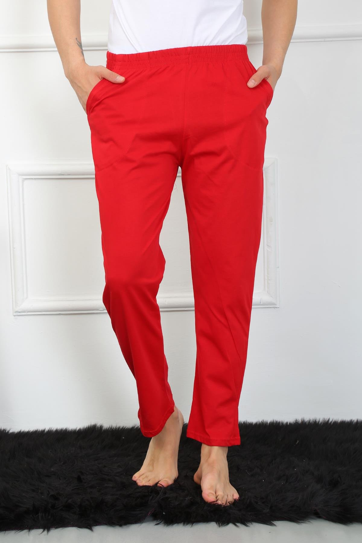 Akbeniz Erkek Pamuk Kırmızı Tek Alt Pijama 27495