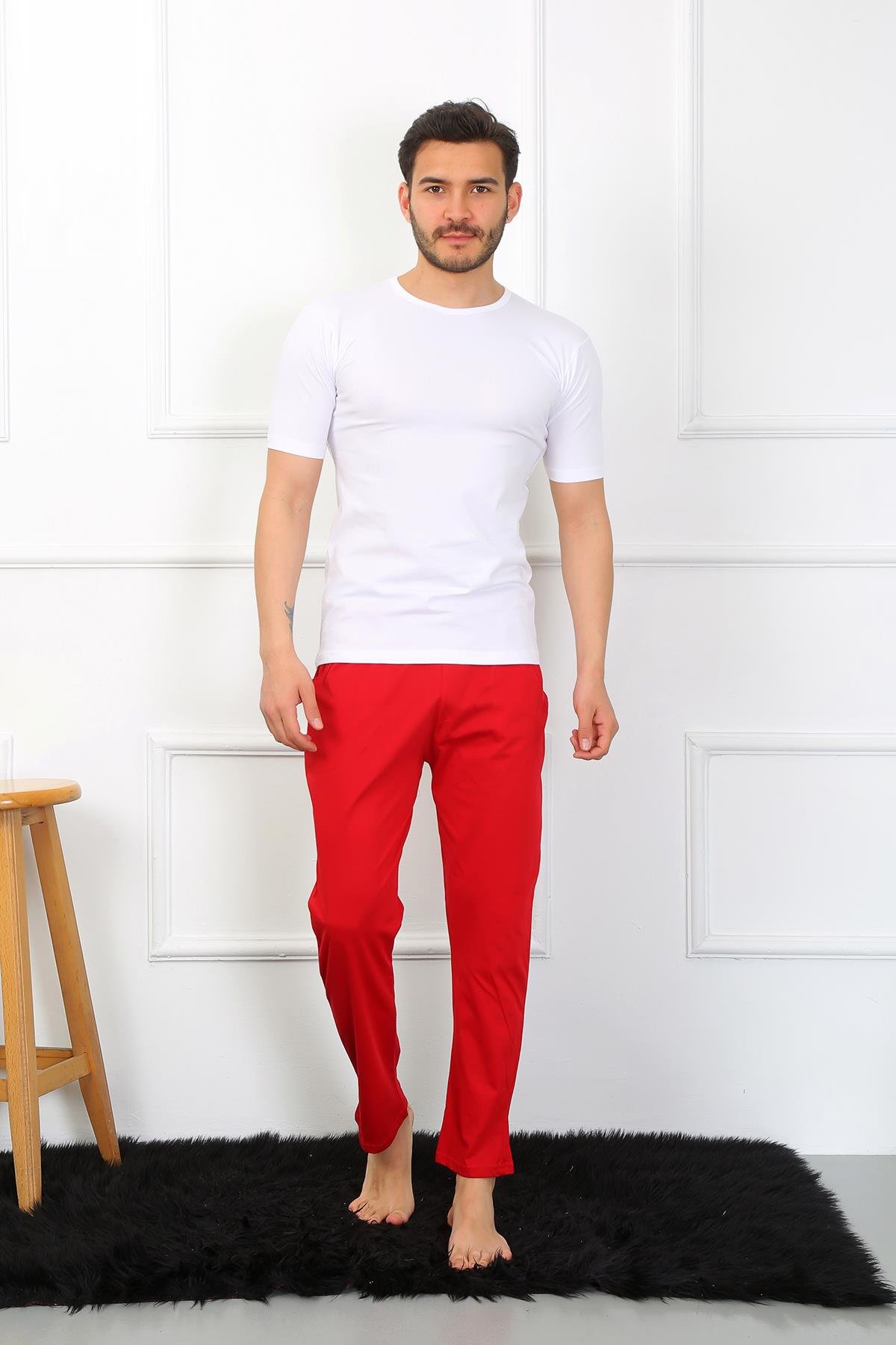 Akbeniz Erkek Pamuk Kırmızı Tek Alt Pijama 27495
