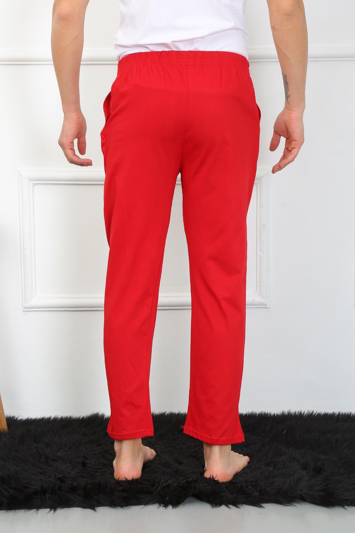 Akbeniz Erkek Pamuk Kırmızı Tek Alt Pijama 27495