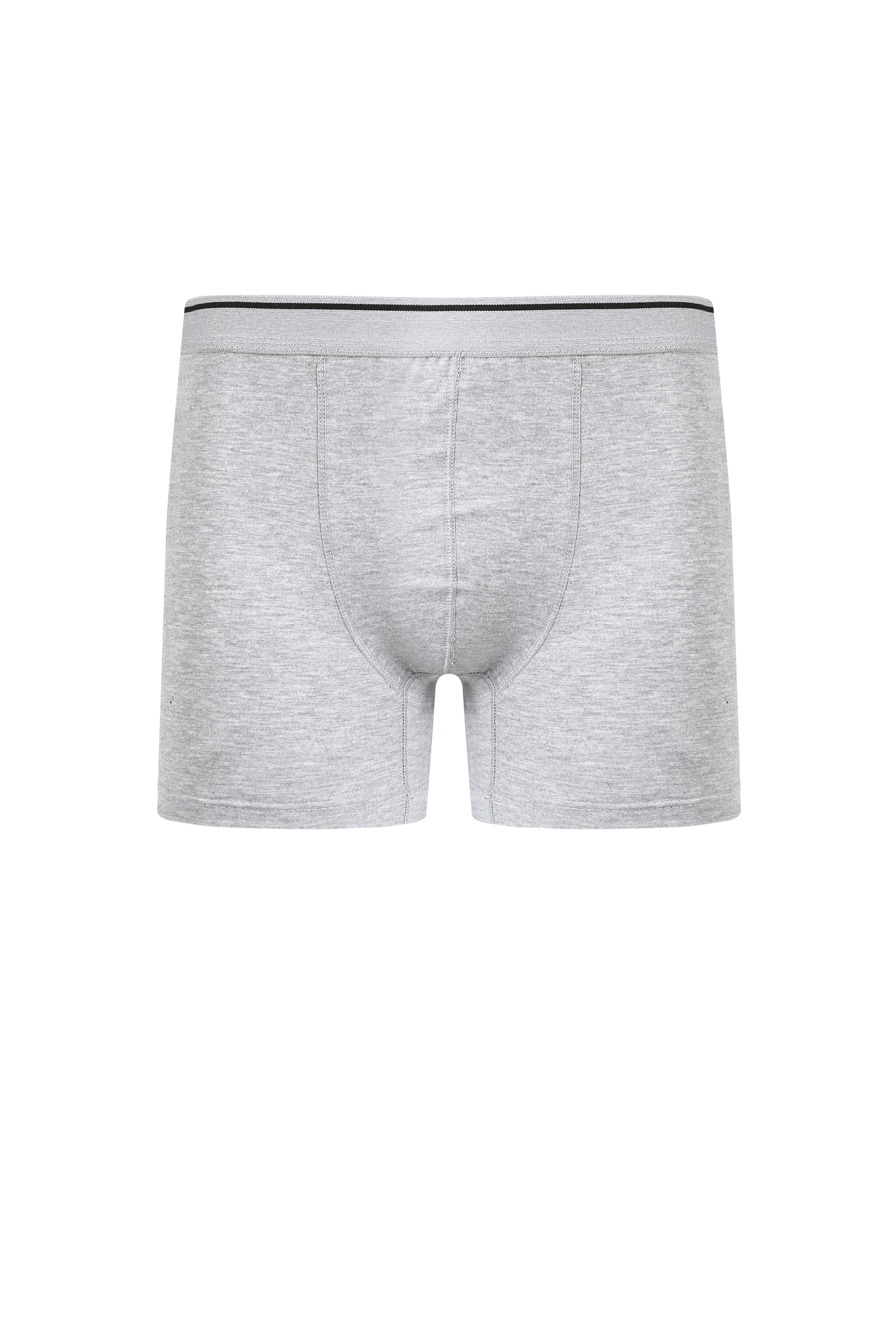 Akbeniz Erkek Pamuk Likralı Boxer Gri 40133