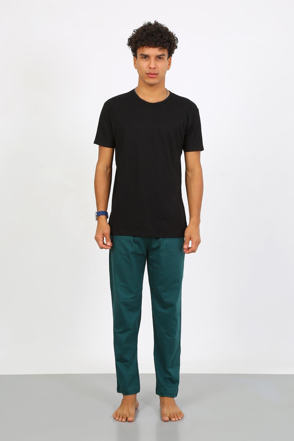Akbeniz Erkek Pamuk Yeşil Tek Alt Pijama 27495