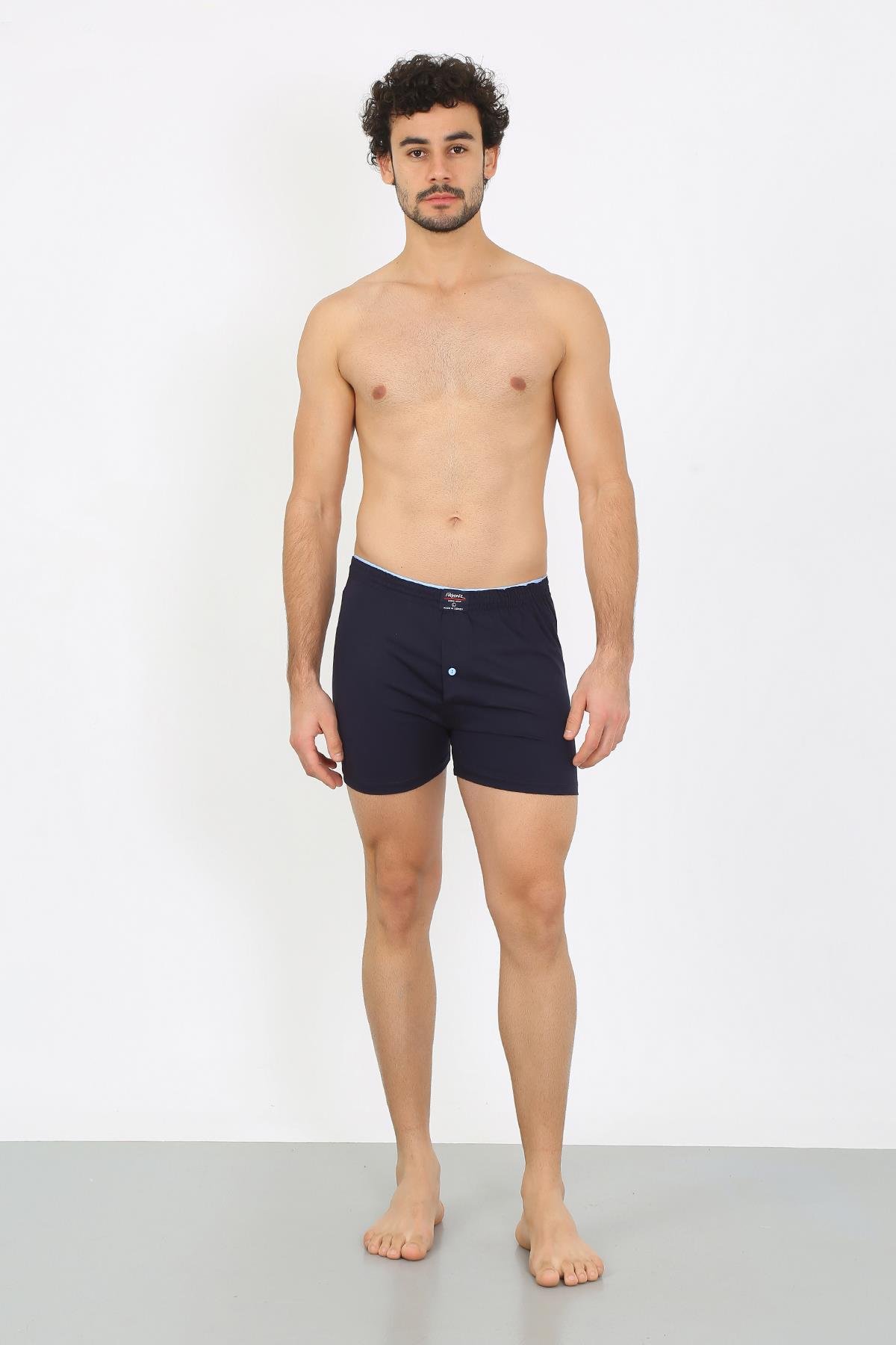 Akbeniz Erkek Penye Boxer Lacivert 40091